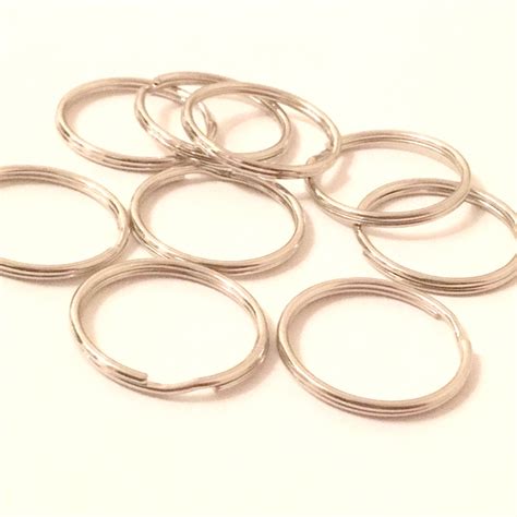 50 Pcs Split Rings 25 Mm Key Rings Split Key Rings