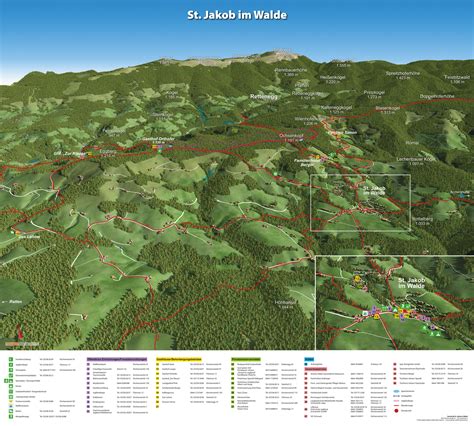 D Panoramakarte Wandern Sankt Jakob Im Walde Tourisvis