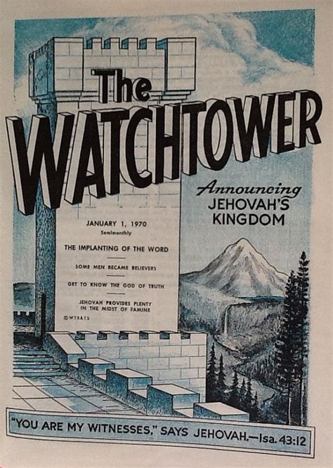 Jehovahs Witnesses The Watchtower 1970 Book Jws Etsy Jehovah