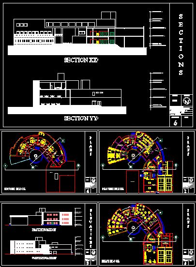Casa Club En Autocad Librería Cad