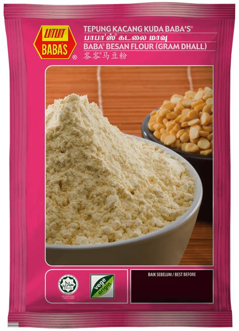 Babas Besan Flour Gram Dhall Tepung Kacang Kuda 500g 21st Grocer