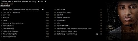 Trey Songz - Passion, Pain & Pleasure (Deluxe Version) [Album + LP + Music Video] | Itunes Zone ...