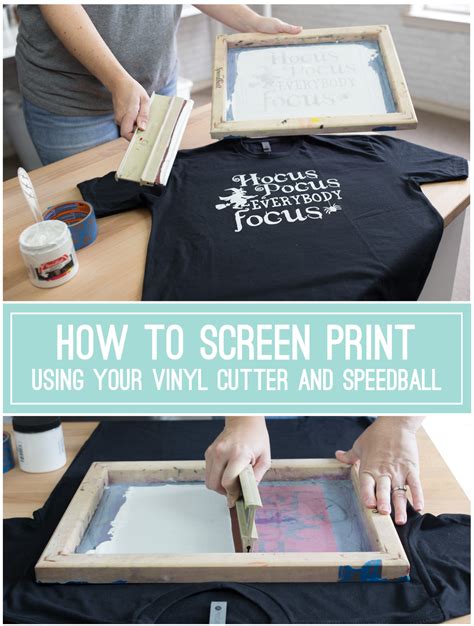 How To Screen Print Using Craft Vinyl Diy Screen Printing Screen