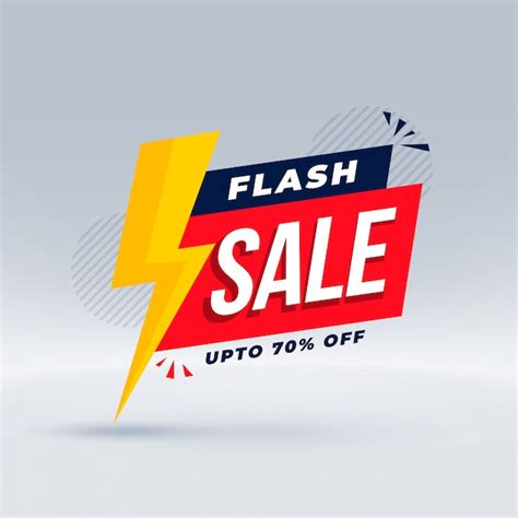 Flash Sale Modern Banner Promotional Template Free Vector