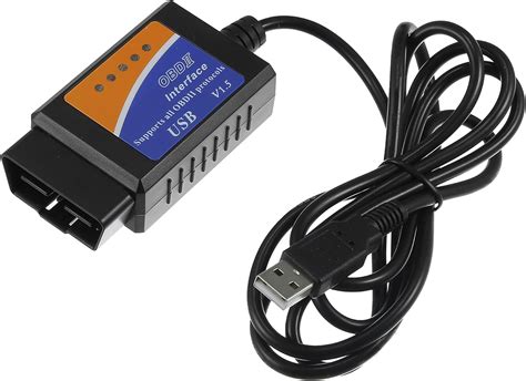 Amazon co jp uxcell MINI OBDII USB V1 5スキャナー OBD2アダプター診断ケーブル マルチブラン ド