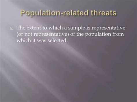 Threats To Internal And External Validity Ppt