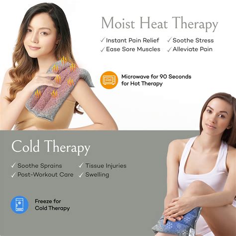Microwavable Heating Pad Hot Therapy Relief Flaxseed Microwave Heating Pack Moist Heat Heating