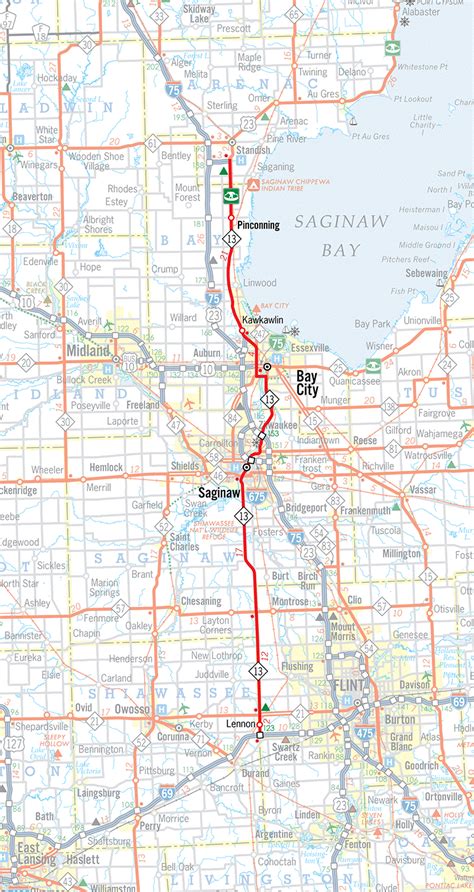 Michigan Highways Route Listings M Route Map