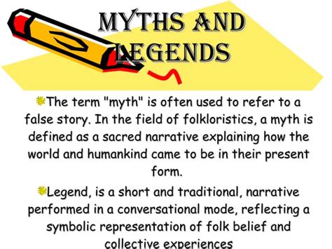 Myths And Legends Ppt