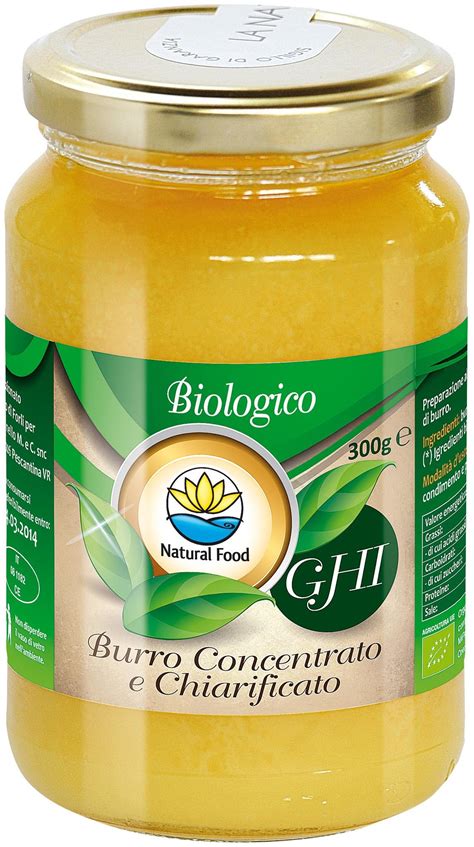 Ghi Burro Concentrato E Chiarificato NATURAL FOOD Agricoltura Biologica