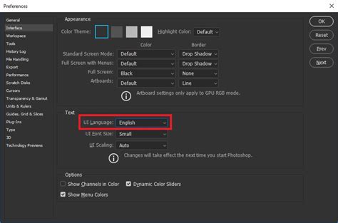 Solved Change Language In Photoshop Adobe Support Community