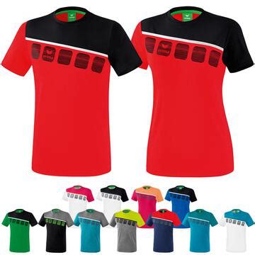 Erima 5 C T Shirt Fußballshirt Trainingsshirt