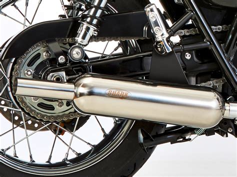 Omologated Shark Retro Classic Exhaust System Gloss Polished Stainless