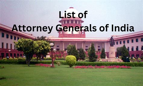 List of All Attorney General of India