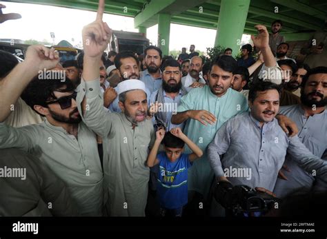 Peshawar Peshawar Pakistan 5th Aug 2023 Supporters Of Former Prime