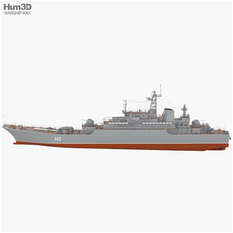 Ropucha-class landing ship 3D model - Download Warship on 3DModels.org