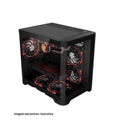 Gabinete Matx Brazilpc Gamer Bpc Canopy B Mini Preto Cooler Xu