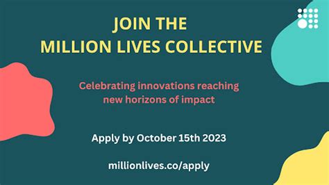 Call For Applications Villgro Africa Million Lives Collective For