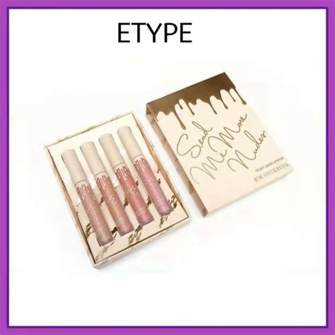 4in1 Liquid Matte Lipstick Kylie Send Me More Nude 4pcs Set Shopee