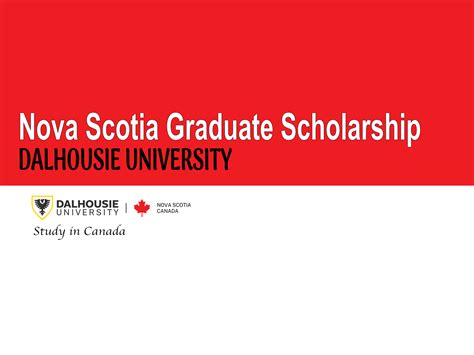 Nova Scotia Graduate Scholarship Masters
