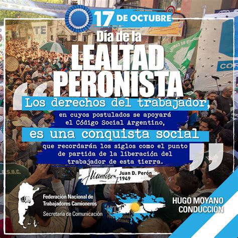 De Octubre D A De La Lealtad Peronista