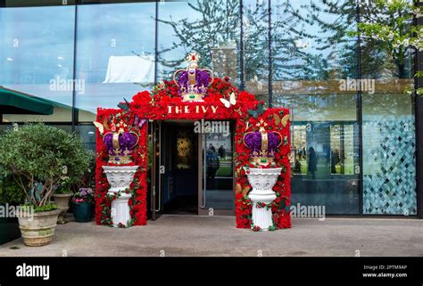 The Ivy Tower Bridge Restaurant Decorated At The Entrance Ready For The