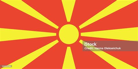 Macedonia Flag Official Colors And Proportions National Macedonia Flag ...