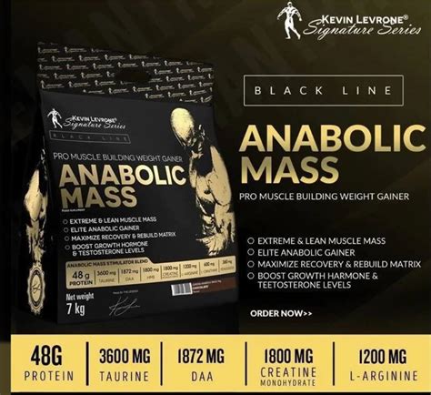 Kevin Levrone Anabolic Mass 7000g Mass Gainer Top 7kg Muscule Build EBay