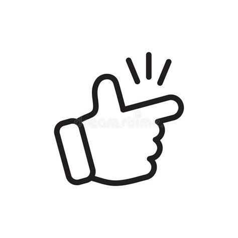 Easy Icon Outline Vector For Web Ui Stock Vector Illustration Of