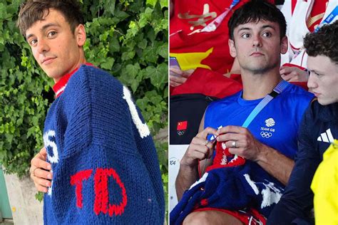 Tom Daley Reveals His Completed Paris Olympics Sweater Photos