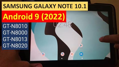 Instalando O Android 9 2022 Samsung Galaxy Note 10 1 Gt N8010 Gt N8000 Gt N8013 Gt N8020