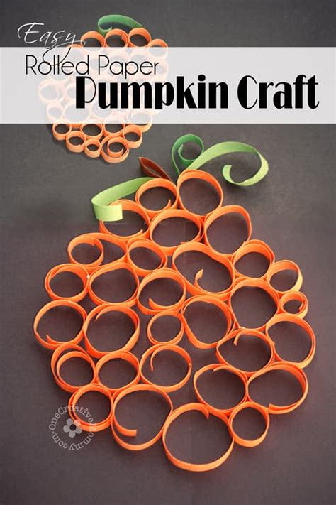 10 Easy Pumpkin Construction Paper Crafts For Kids To Make