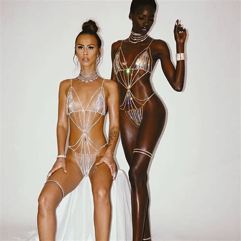 Crystal One Piece Body Jewelry With Bra Chain And Pant Chain Bikini Accessory On Storenvy