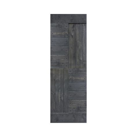 ISLIFE S Series 30 In X 84 In Carbon Gray Finished DIY Knotty Pine