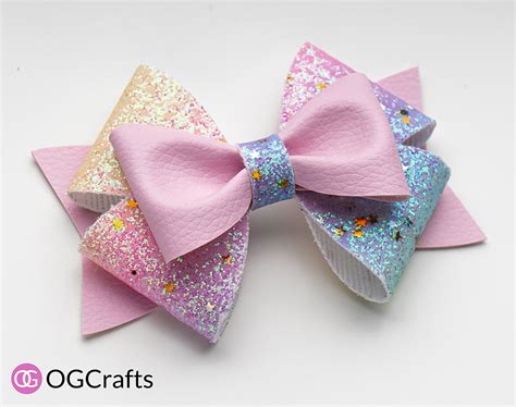 Double Rich Bow SVG Template OGCrafts