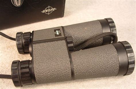 Vintage Swift Binoculars Model No 806 Trilyte 8 X 40 With Case