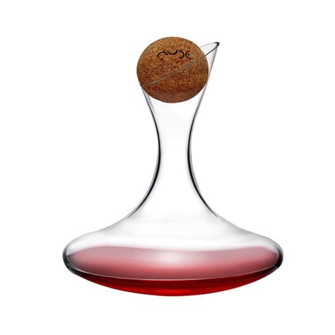 Oxygen Wine Decanter L With Cork Stopper Nude Glass Design Is This