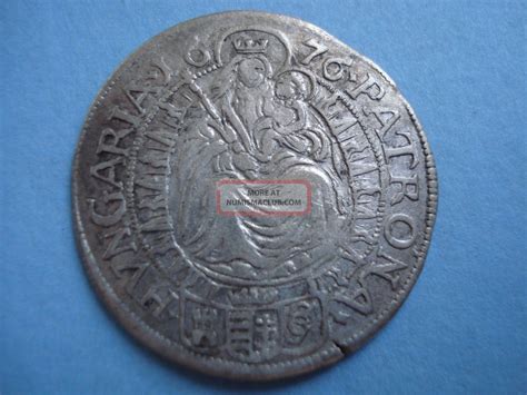 1676 Hungary Pressburg Leopold I Silver 6 Vi Kreuzer Coin