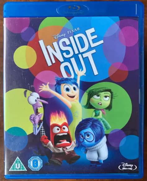 INSIDE OUT BLU RAY 2015 Walt Disney Pixar Dessin Animé Film Classique