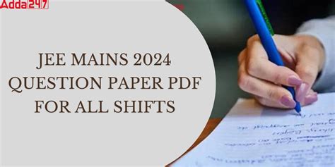 Jee Mains 2024 All Shift Question Paper Session 1 Pdf Download