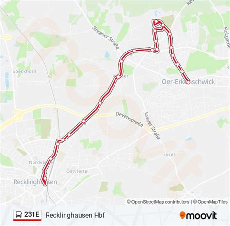 231e Route Fahrpläne Haltestellen Karten Recklinghausen Hbf