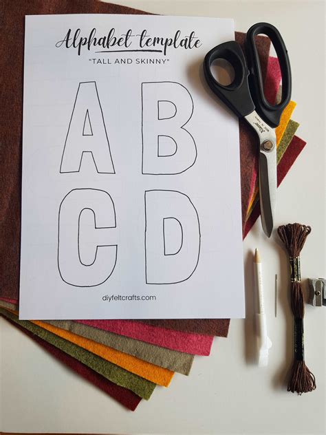 Make These Easy Felt Letters With Free Template DIY Felt Crafts