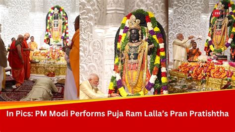 Inside Ayodhya Ram Temple Pm Modi Performs Ritual For Pran Pratishtha