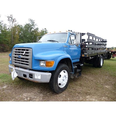 1996 Ford F800 Flatbed Truck Jm Wood Auction Company Inc
