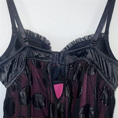 Y2K Victoria S Secret Polka Dot Sheer Babydoll Linger Gem