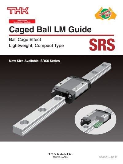 Caged Ball Lm Guide Model Srs Thk Technical Support