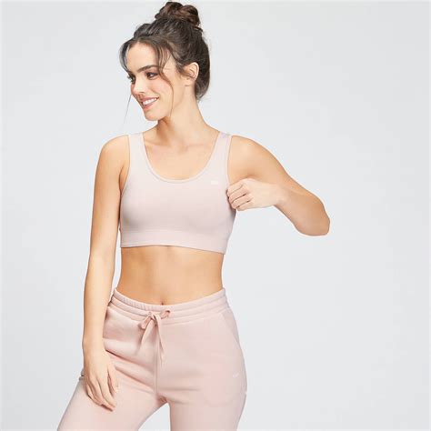 Mp Womens Rest Day Wide Strap Sports Bra Light Pink Myprotein™