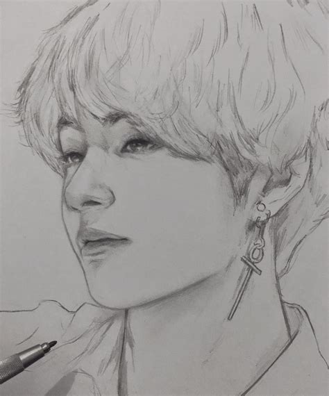 Resultado De Imagen Para Dibujos De Bts Sketches Bts Drawings Kpop