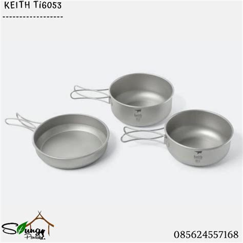 Jual Alat Masak Camping Cooking Set Titanium Keith Ultralight