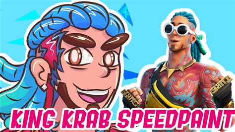 Fortnite SpeedPaint King Krab YouTube